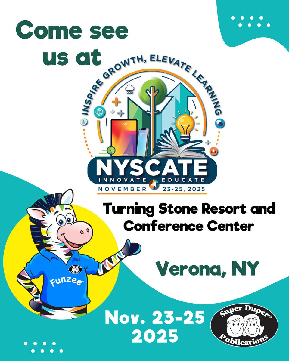 Lets inspire growth and elevate learning together at NYSCATE! Looking forward to connecting with you all to share our digital learning tools that transform students' speech, language and early learning skills.🧠💡Come visit us at booth 210!

#EducationalTechnology #NYSCATE