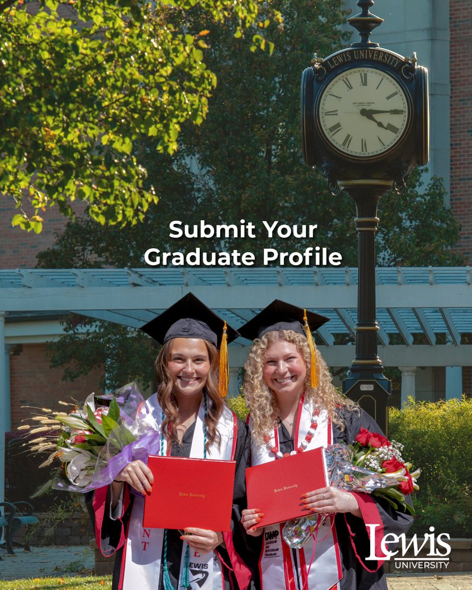 LewisUniversity's tweet image. December 2026 grads, you’re almost there🥹🎓

Your dedication and resilience have brought you to this moment, and your #LewisU family is ready to celebrate YOU.

If you’d like to be featured on our social media, fill out the Graduate Profile application bit.ly/48lGyXT