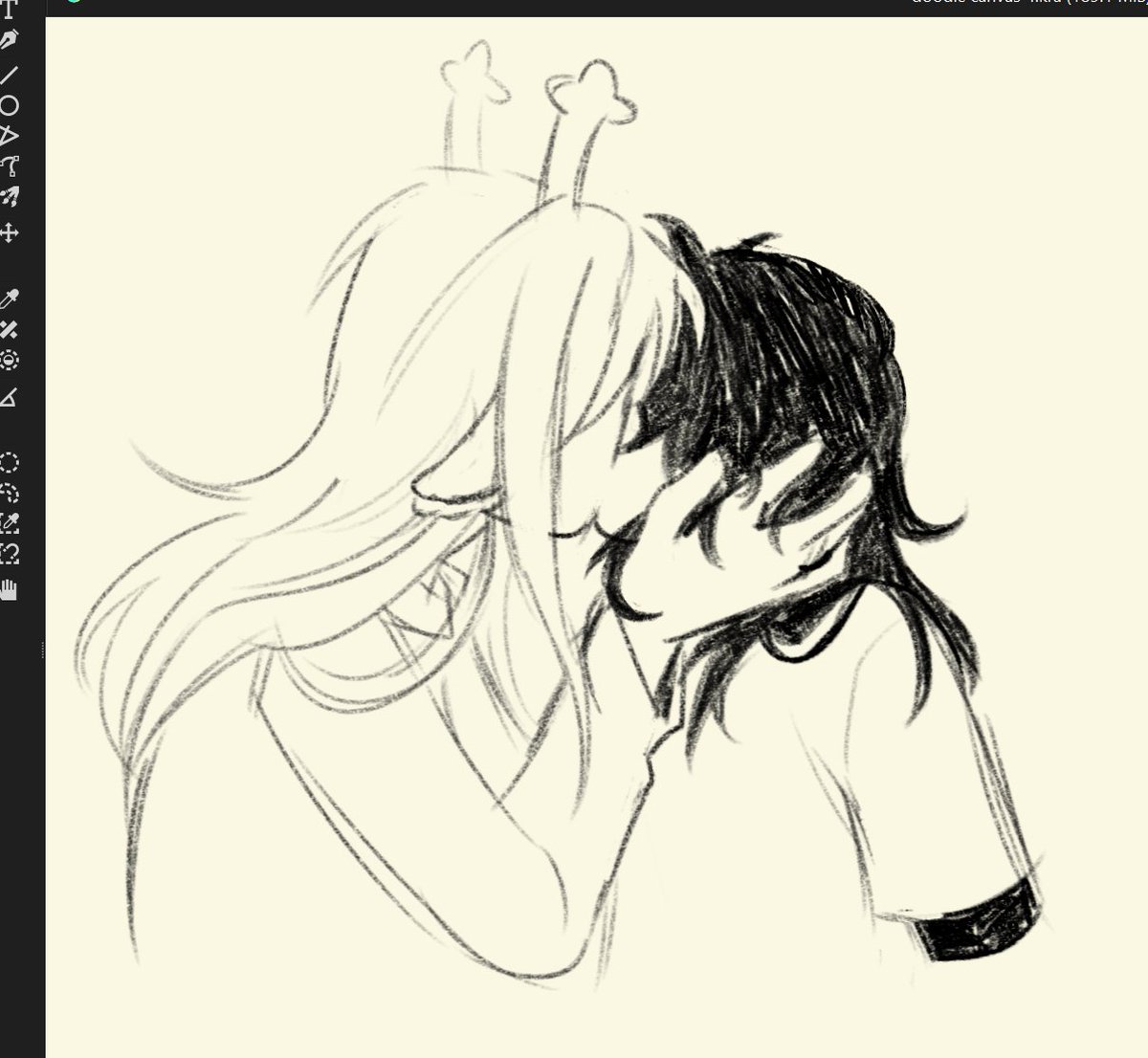 gelatinsm's tweet image. quick doodle between assignments #kriselle