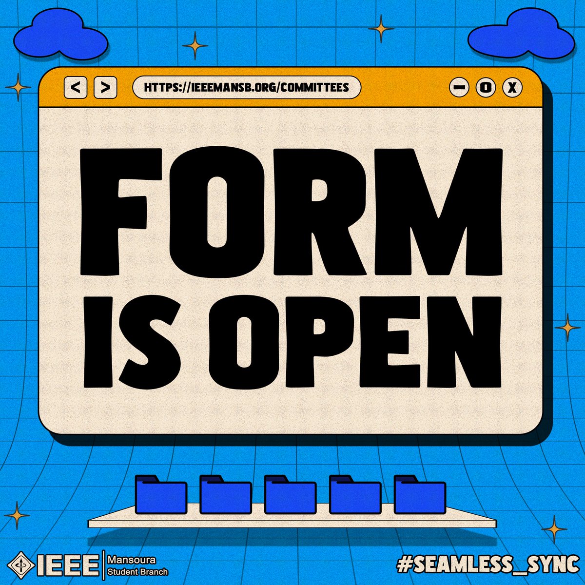 IEEEManSB's tweet image. User Input Detected: Continue…

The new installation of “IEEE ManSB” is now on; the application form is open, waiting for its users to start running the setup.

Register now: mansoura.ieee.org/committees

#IEEE_ManSB
#IEEE_ManCSC
#Seamless_Sync