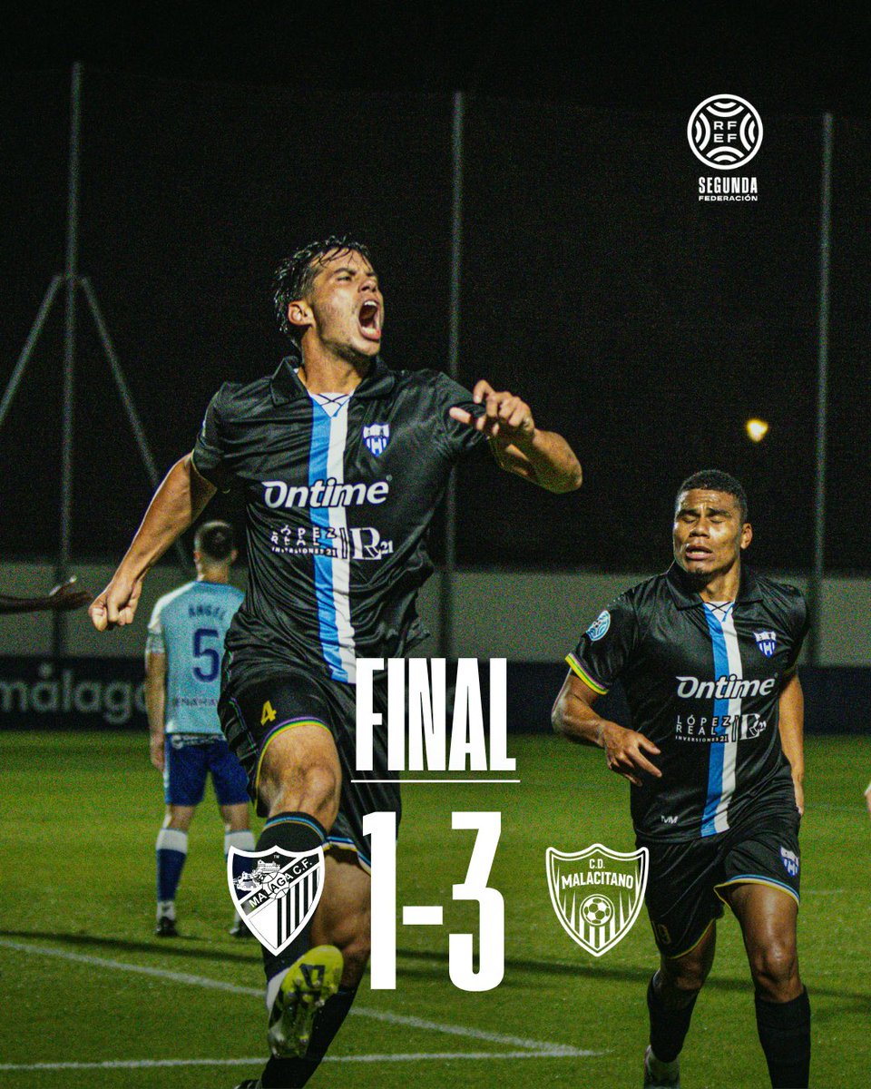 ⏰ 90’ // 1-3 // 𝐅𝐈𝐍𝐀𝐋.

¡SOIS MUY GRANDES! 🖤🔥

#MalagueñoMalacitano
