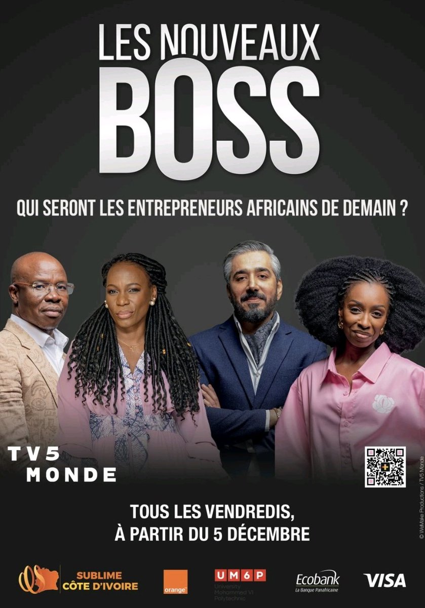 Ba ndeko!!!!!!
Je représente le Congo 🇨🇩 dans la nouvelle émission Les Nouveaux Boss sur TV5 Monde. Est ce que je vais passer les sélections?
Réponse le 5 decembre 🤔