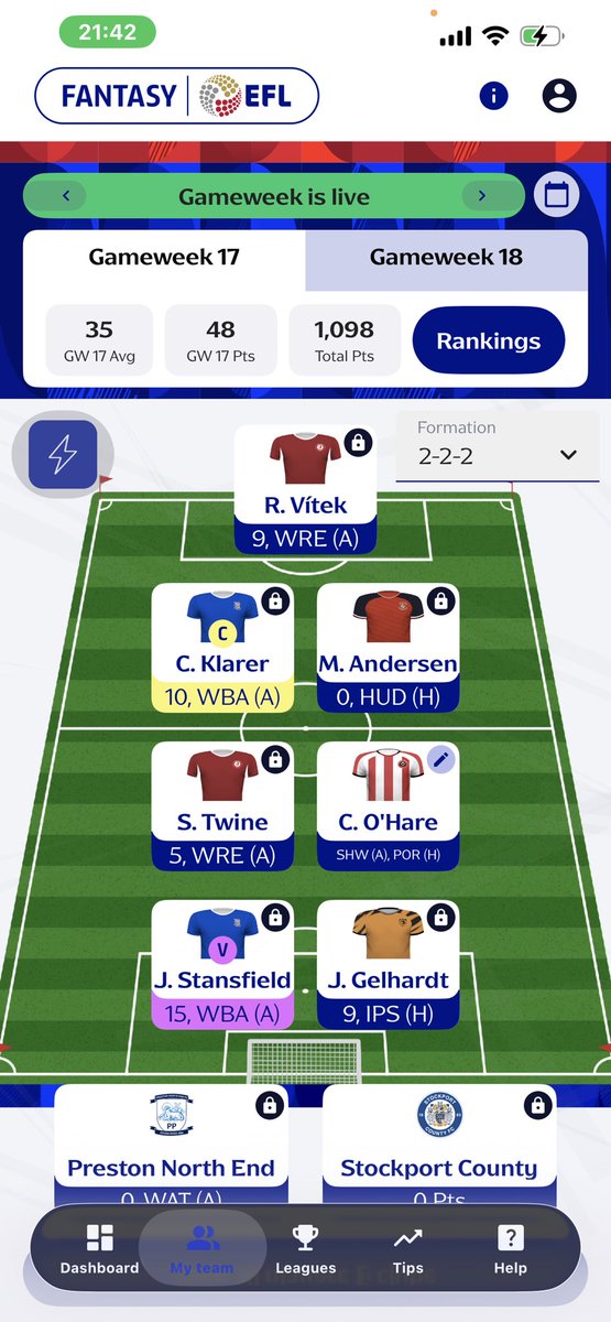 Seb_Szulc's tweet image. Not bad whatsoever big jump to the 🌍2k mark so happy with that and still big fixtures to play!