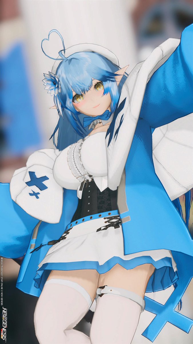 こんらみ〜(*^^*)☕
カラーの使い分けで難しいトコですがとりあえず肩出しで白、青でインナーの黒が反映されないアウターをと…肩出しサンタなアウターあればいいな〜と思いますがラミィちゃんっぽいのでとりあえずOKかな🤔

#PSO2NGS_SS
#メンテの日じゃないけどssを貼る 
#今日もラミィちゃんコス