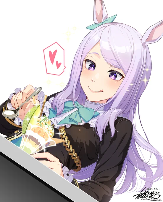 メロンパフェ美味しそう #メジロマックイーン