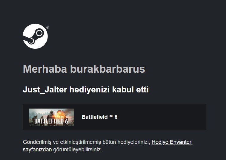 dgknbgn's tweet photo. İlk çekiliş sonucu @Just_Ferris0 arkadaşımıza çıktı. Kendisine yayında hediyesi gönderildi, keyifli oyunlar dileriz. 😇 İlk çekiliş BF6 içindi, ikinci çekiliş ise rastgele bir oyun olacaktır. https://t.co/ZuGKe1Rfzr