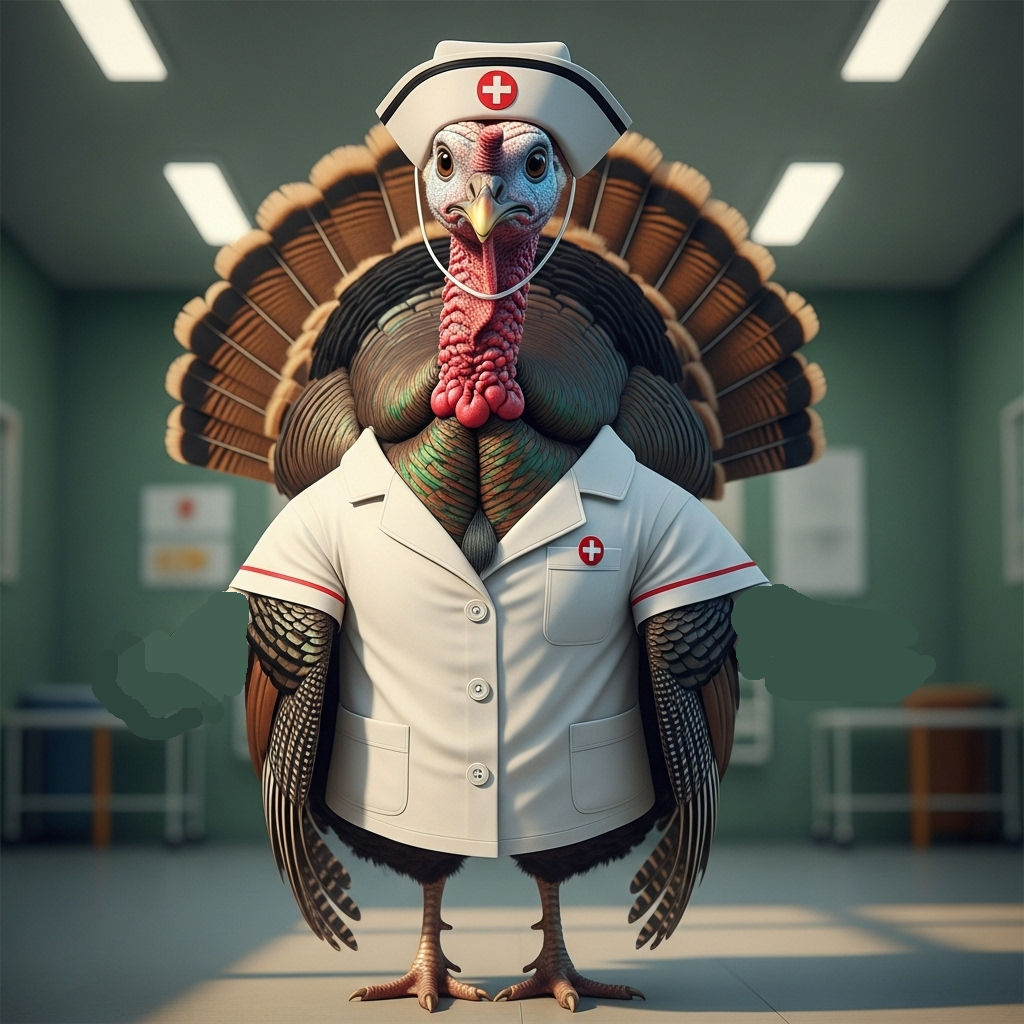"Nurse Turkey"

#SizzleTurkeys 🦃