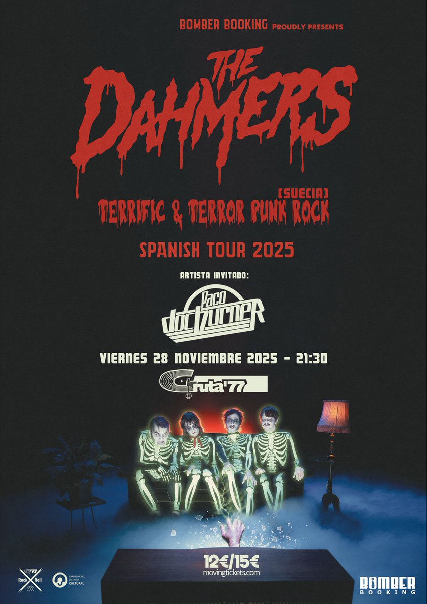 gruta77madrid's tweet photo. Pinta bien la semana que viene:
#Greenleaf y #Nagare
#TheRedCrow, #Orangotango y #MagicMachine en #PureRockFuryNight
#TheDahmers y #DocBurner
#Trebolmakers y #RadioClash en Homenaje a Shane MacGowan
mΓ‘s info.: https://t.co/xt2Bl1cKv9 https://t.co/01lF67NAkW