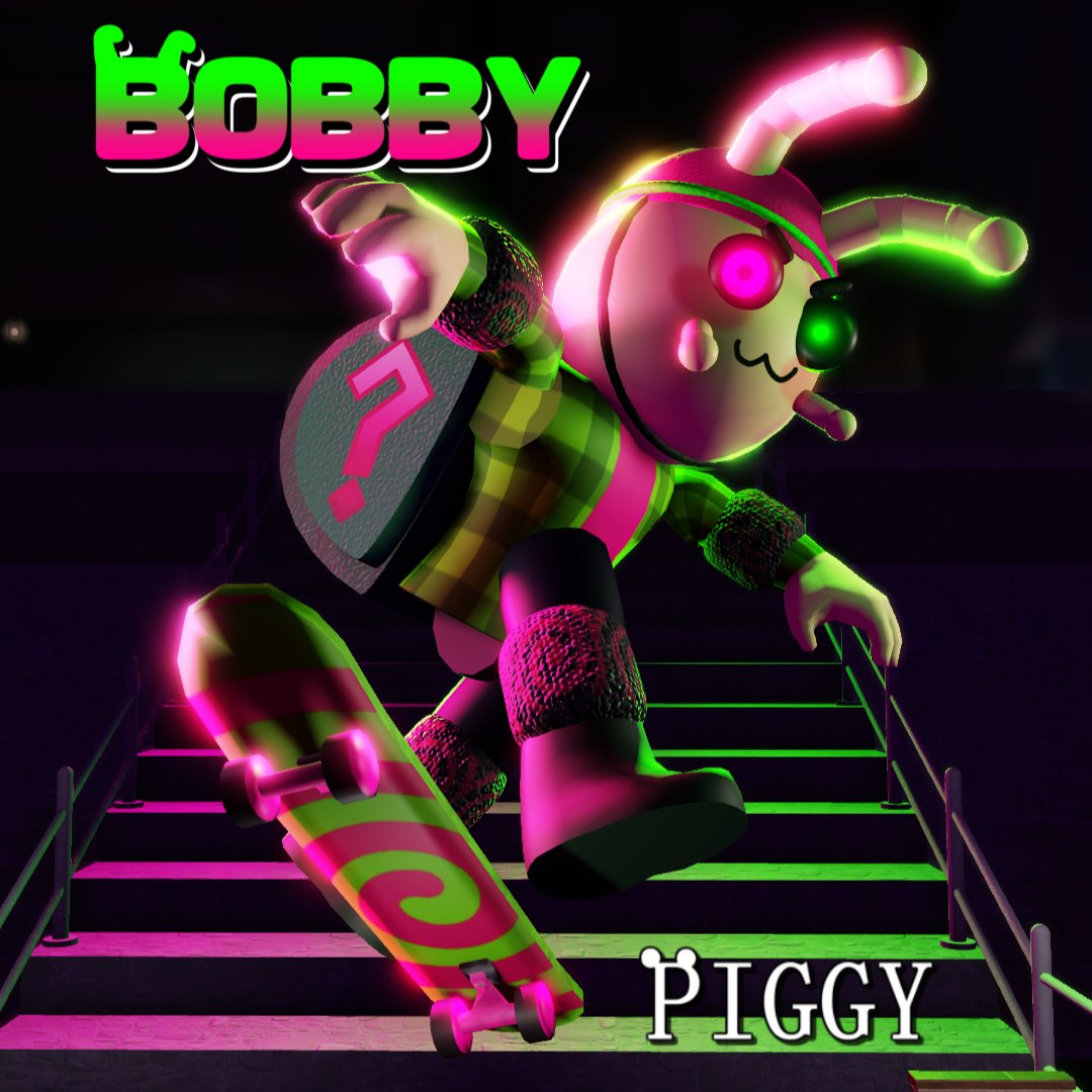 DaRealMiniToon's tweet image. Two new community skins have been added to Piggy, with Bobby the Snail and Persival P. Pike!

Along with them, Glitchy has been added to the Daily Skin Quest rotation for the &quot;Alleys&quot; map!
