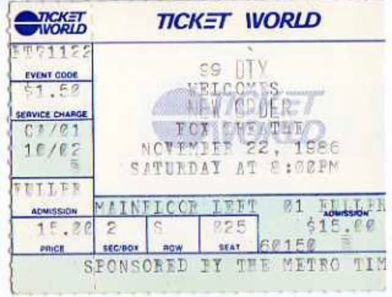 drrcpatel's tweet image. OTD 39 years ago @neworder at the Fox Theater in Detroit #thefirsttime