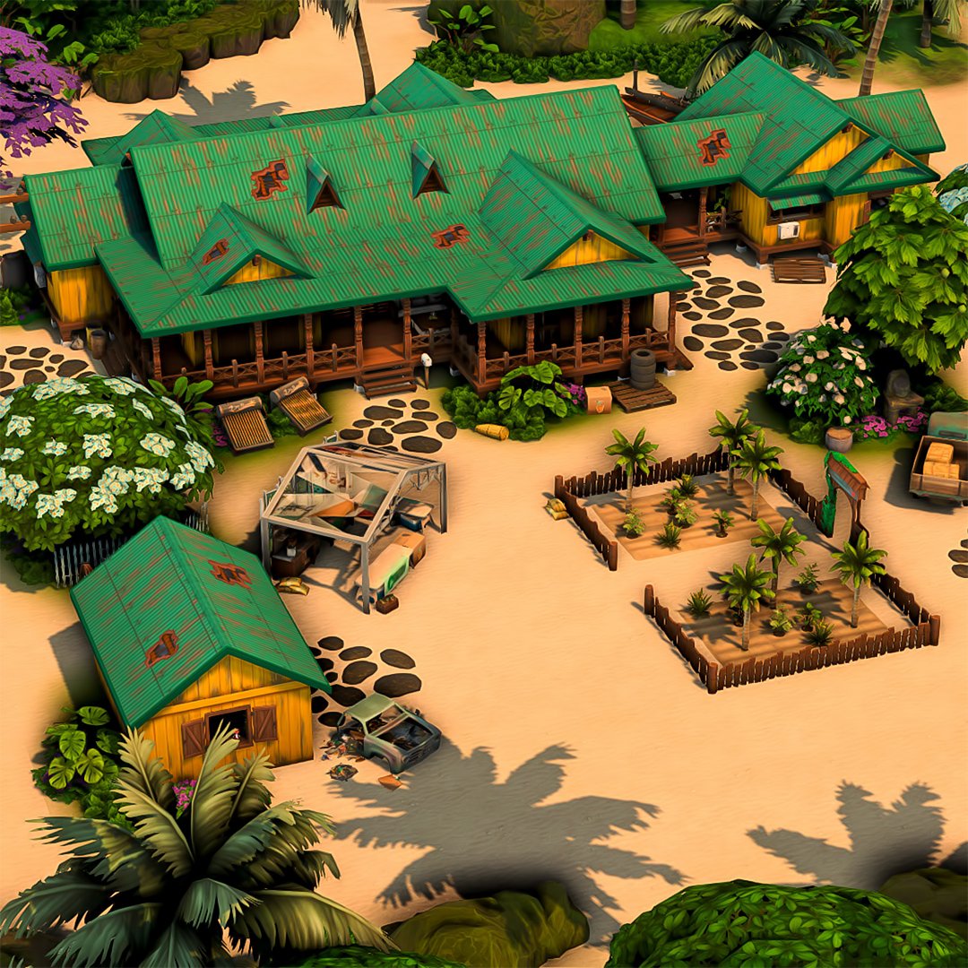 I've been wanting to make a beach farm forever, so here we go! A beach farm in Sulani 🥥🌴

Gallery ID: honeymaysims 
#thesims #thesims4 #sims4