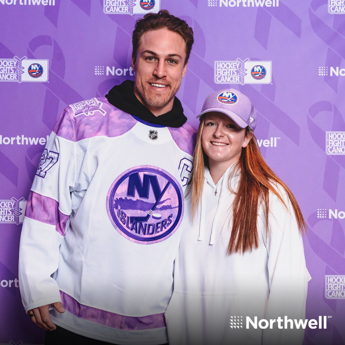 NYIslanders's tweet image. Today the #Isles are showing their support of children battling cancer by walking in with patients from @NorthwellHealth’s @Cohen_Childrens and other local organizations.