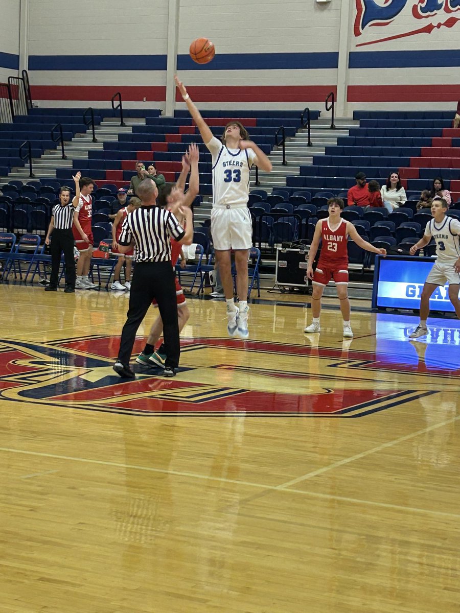 Steers win!

Graham 54
Albany 45

Wasn’t pretty but guys battled and found a way!

Overall Record: 2-0

Next Up: vs Breckenridge HOME 11/24 
JV 5pm
Varsity 6:15pm

#A3
#ToughandTogether

<a href="/GrahamHSAthDept/">Graham High School Steers and Lady Blues</a> <a href="/ClubGraham/">Graham Athletic Booster Club</a> <a href="/hoopinsider/">Hoopinsider</a>