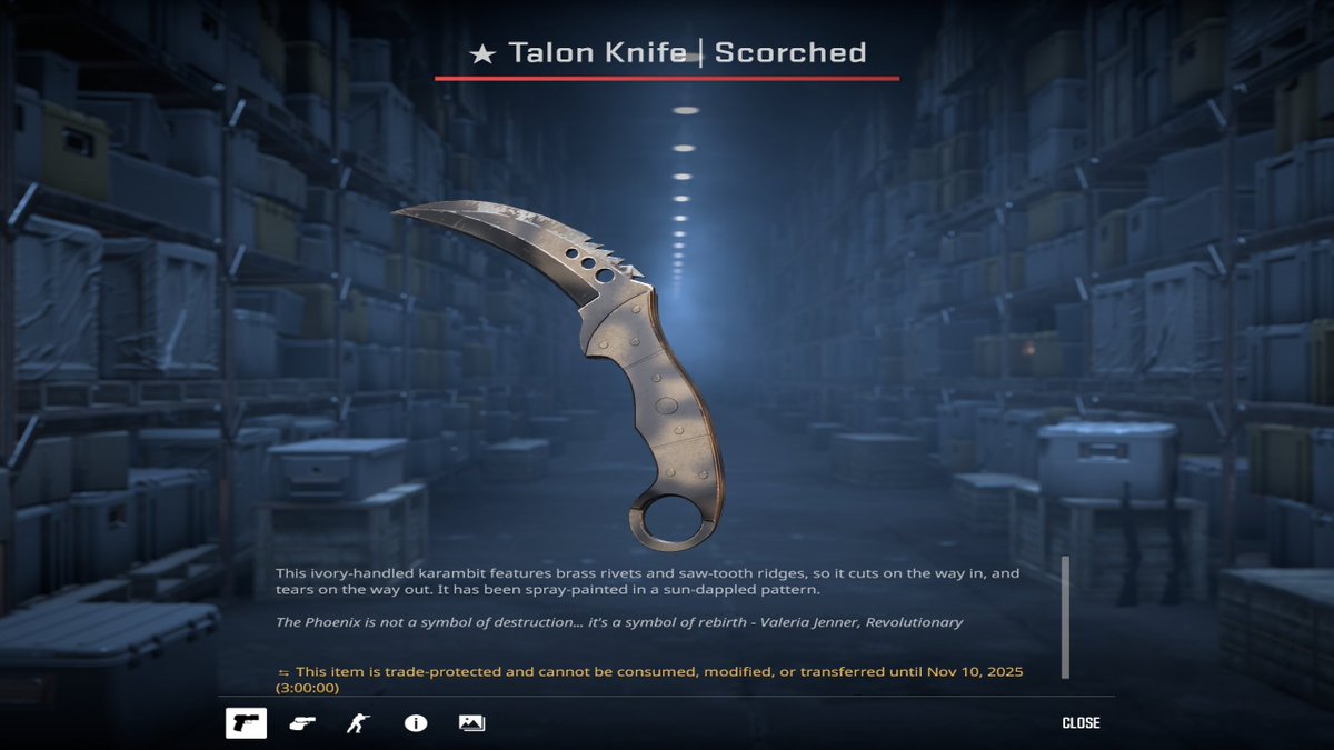 Stream is LIVE NOW
Talon Knife Giveaway
twitch.tv/yosoykush
Type !grabtap in the twitch chat to enter
Like+Retweet for twitter entries
180 case opening as well