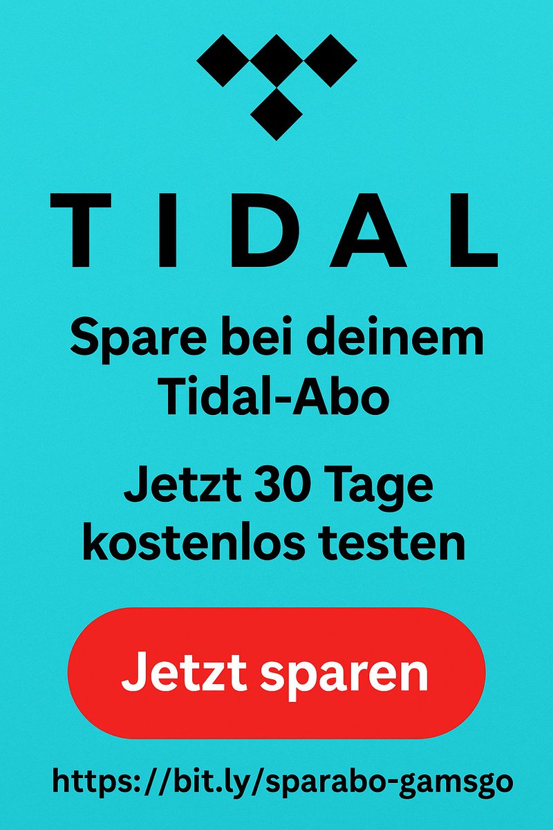 dein500eurodeal's tweet image. 🎶 Hol dir TIDAL Premium günstiger mit GamsGo

🔓 HiFi Sound &amp;amp; Musikgenuss ohne Limit
🎧 Jetzt loslegen mit Code: YAFCW
👉 bit.ly/sparabo-gamsgo

#TIDAL #Musikstreaming #HiFiSound #GamsGo #Musiktipp #StreamingDeal #Sparabo #YAFCW