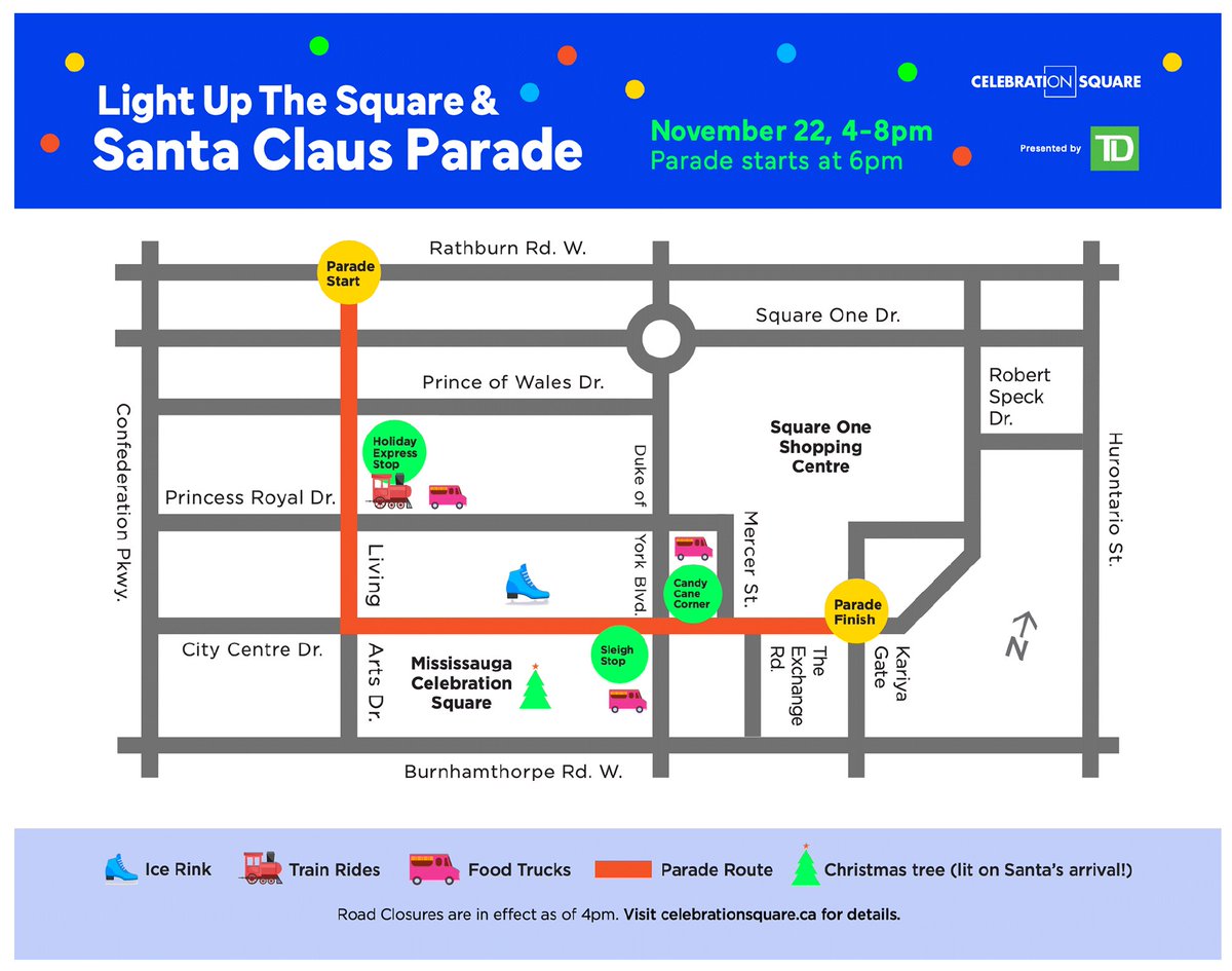 We're off to see Santa at Light Up the Square and Santa Claus Parade today!!! See you there!