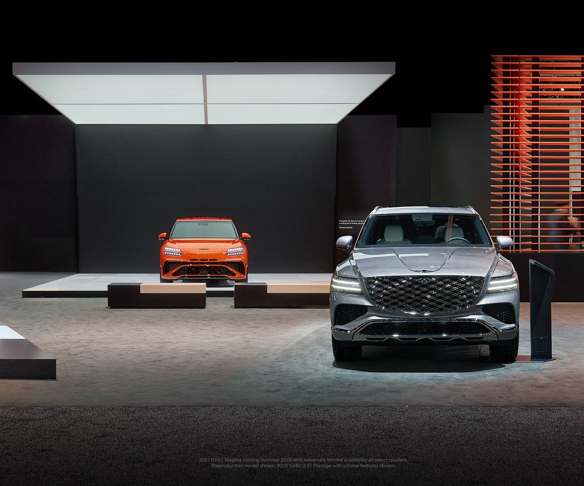 GenesisUSA's tweet image. Designed to elevate and thrill your senses. Welcoming a new era at this year’s LA Auto Show. #GenesisUSA #LAAutoShow