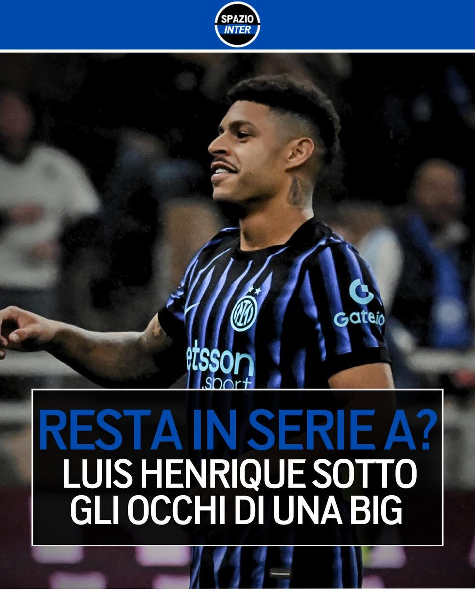 SpazioInter's tweet image. Notizia a sorpresa: pressing dalla Serie A per Luis Henrique 😮

Secondo Sportitalia, ci sarebbe l&apos;interesse della Roma per l&apos;esterno destro, ma la dirigenza nerazzurra per ora non intende aprire a nessuna trattativa ❌

#Inter #LuisHenrique #SpazioInter