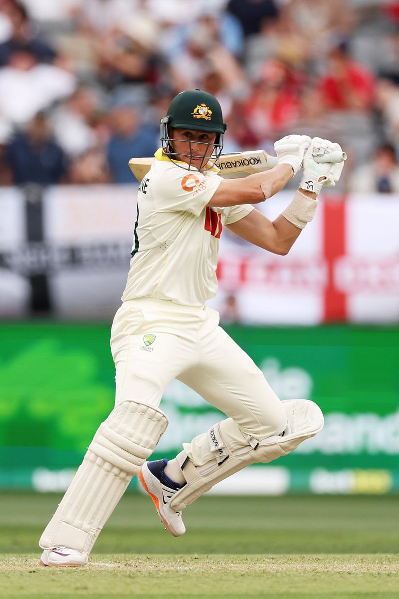 Australia won the first test against England by eight wickets inside two days on Saturday to take a 1-0 lead in the five-match Ashes series.
Travis Head Scored century 123runs  Labuschagne 51runs