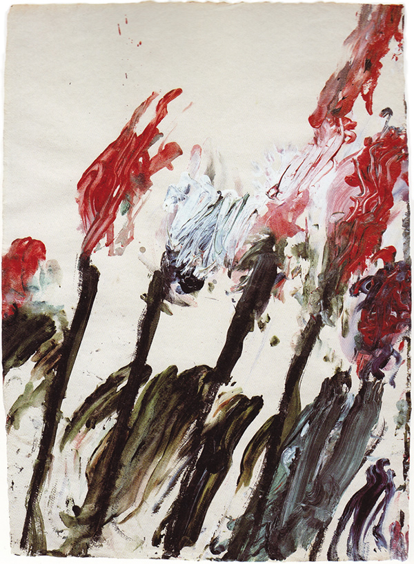 Nicola's Irises #artbots #twombly