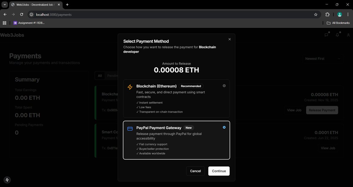 _a_m_i_t_1's tweet image. Day 496 of #500DaysOfCode

Integrating and debugging the payment gateway in web3 freelance platform.
#web3 #paymentgateway