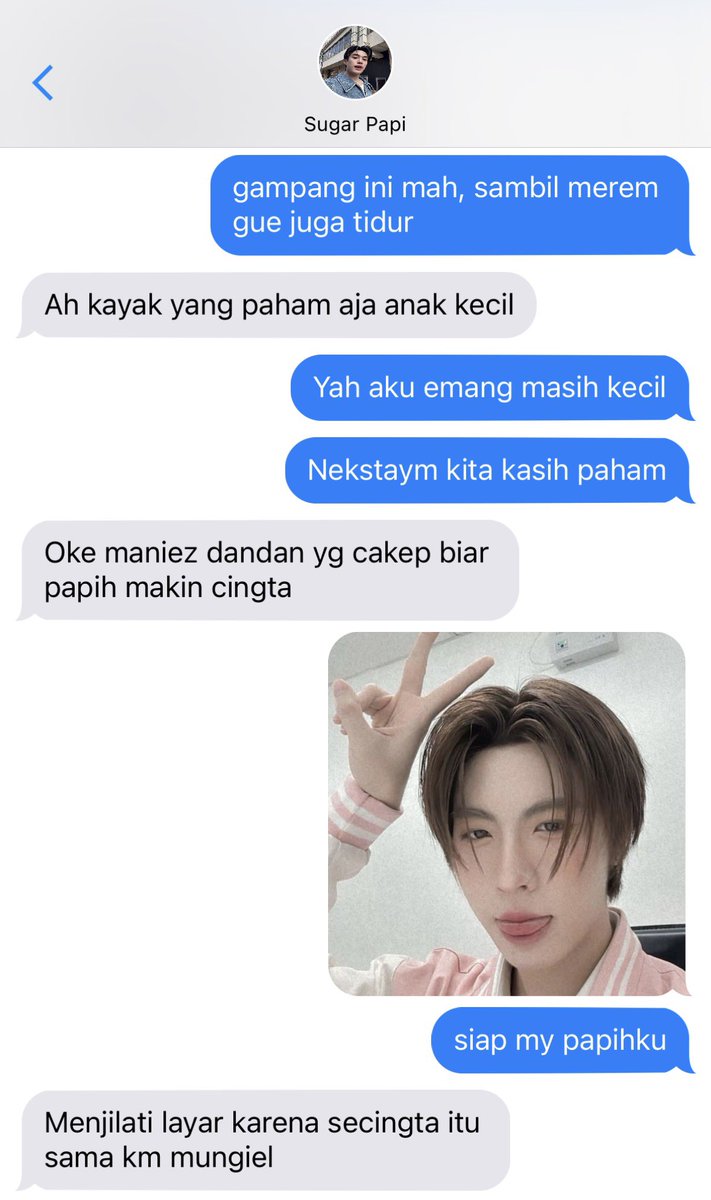 khemzira's tweet image. 3. Kalo chatan sama pacar2nya