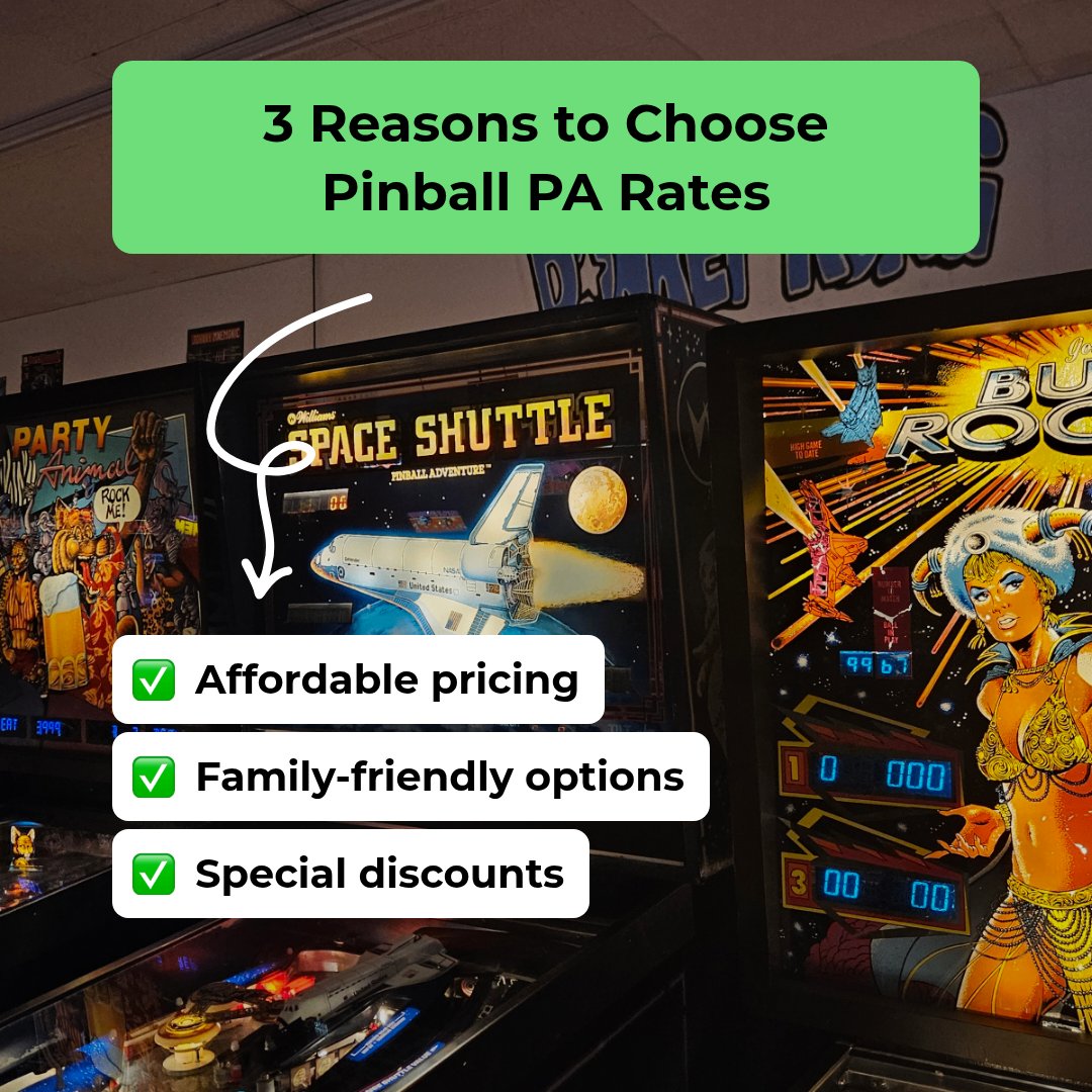 pinballpa's tweet image. 2 Hours $24.99 | ALL DAY $29.99. The $5 upgrade is a no-brainer. Come play until you drop! 🤯

Rates: pinballpa.com/daily-rates/

#PinballPA #BestDeal #ArcadeLife #FreePlay