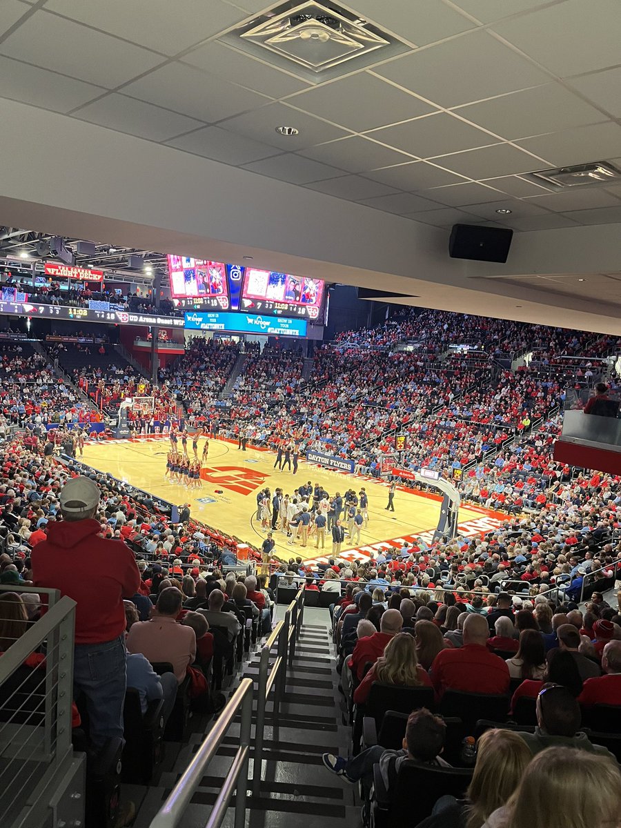 THE EPICENTER OF COLLEGE BASKETBALL ‼️

<a href="/DaytonMBB/">Dayton Basketball</a> 

#GoFlyers #LOWD