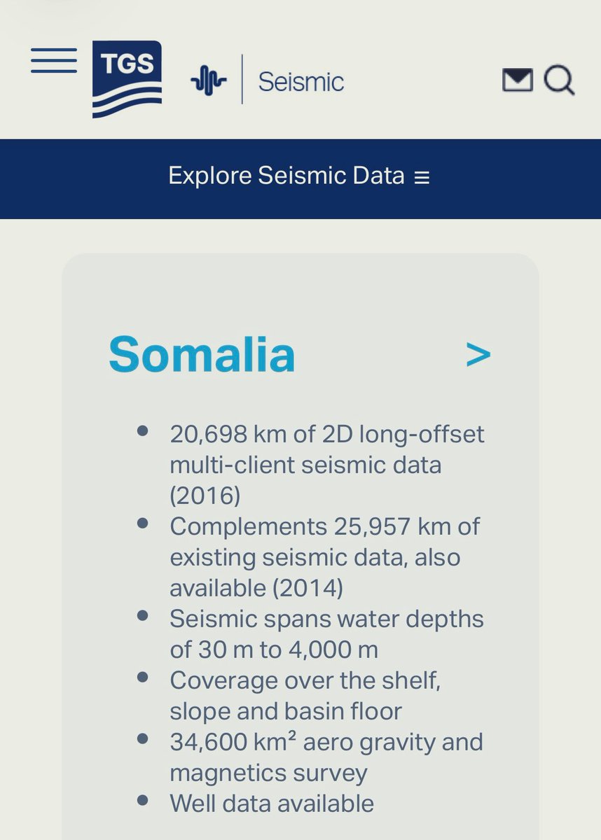 WDSomUnity's tweet image. SOMALIA. A Rising Frontier in Energy. 

SOMALIA is increasingly viewed as one of the world’s last true frontier regions for oil and gas. 

New long-offset seismic surveys have revealed large, unexplored offshore basins with strong geological similarities to proven hydrocarbon…