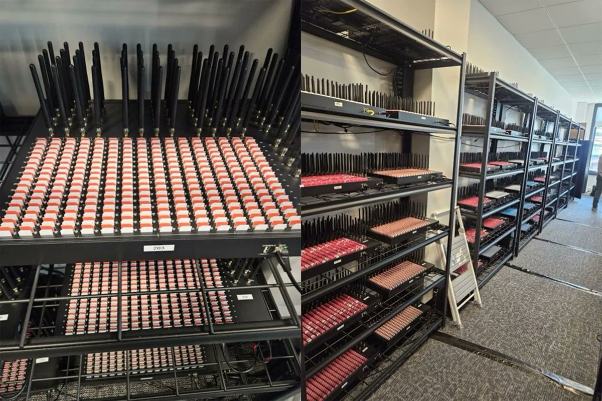 #هام 🚨:

هذه صورة لما يُسمى بـ (مزرعة شرائح SIM):

• كل نقطة هنا يضعون فيها جوال
• كل جوال بداخله أكثر من شريحة
• كل شريحة فيها مئات الحسابات
• كل حساب يتابع ويتواصل مع الناس

هذي الحسابات تسجّل في مختلف وسائل التواصل
وتدخل مع النـاس في جـدال ونقاشـات وخلافـات
وحروب جدلية لا