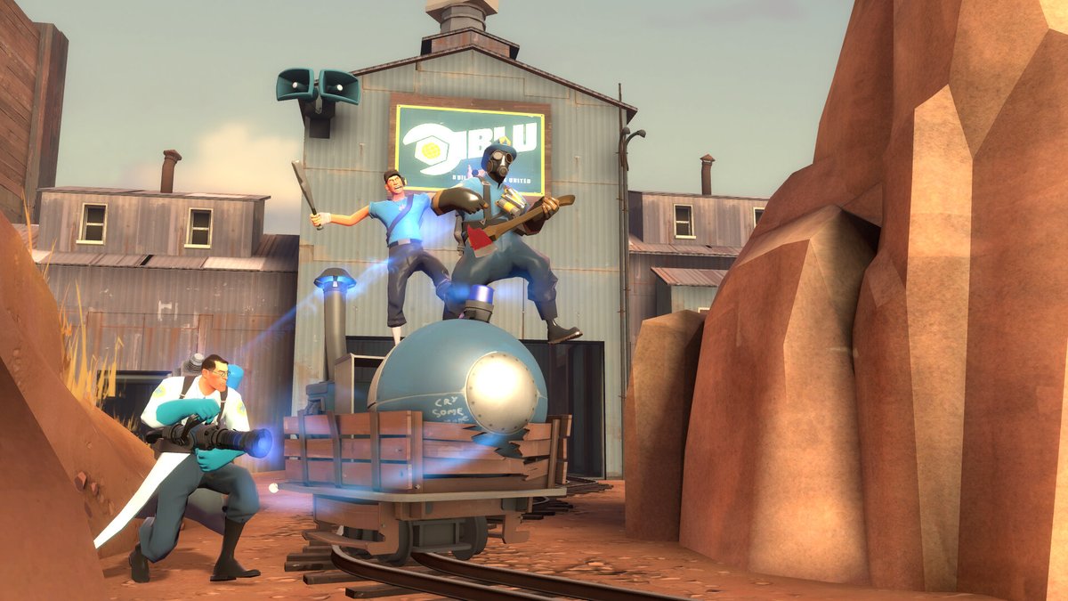 tf2goldrush's tweet image. Gold Rush is out. Link to the Steam page in replies