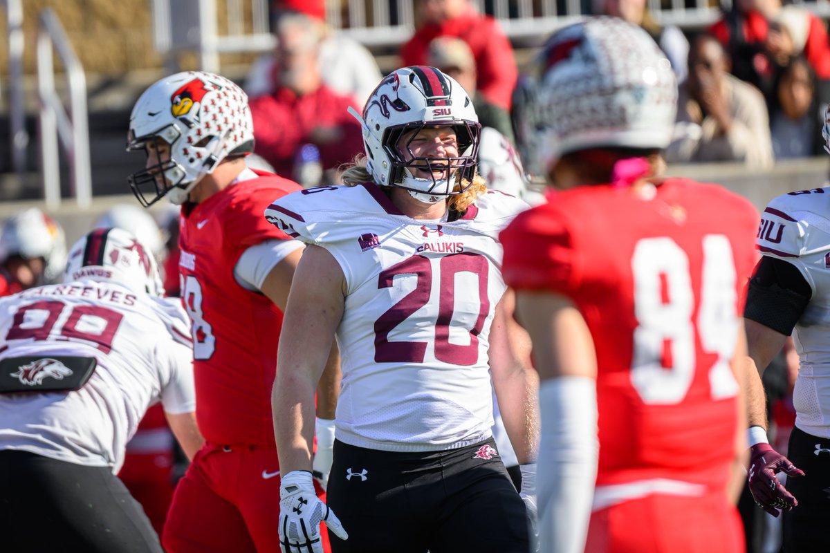SIU_Football's tweet image. One more half before the regular season wraps. 📸

#Salukis | #BuiltFor