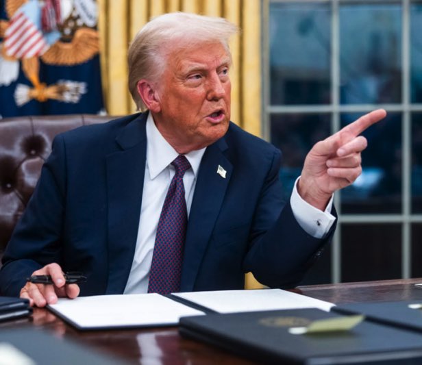 When are "we, the rest of the world" ...  going to stand up against this bloke  ,   I'm feed up with hearing his voice, watching him GOB SHITE people on the TV  .....  git!