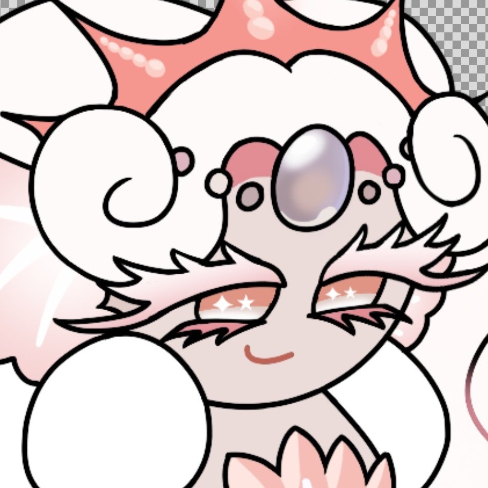 Morangu_Laura's tweet image. Tried to make her gorgeous did i make it? #wip #whitepearlcookie #cookierun