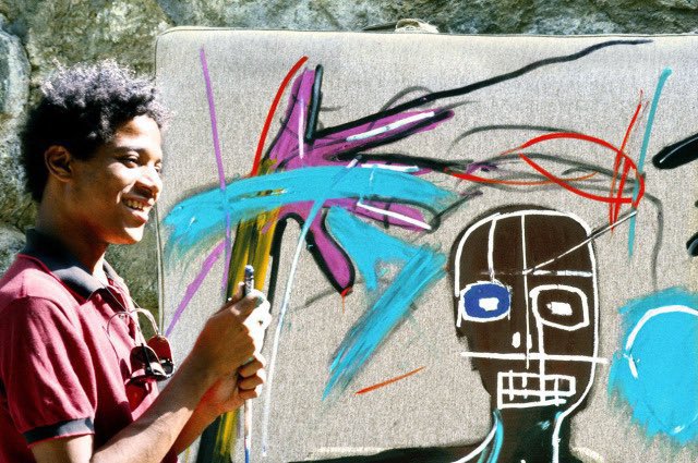 jean-michel basquiat. 
switzerland. 1983. 📸 lee jaffe.