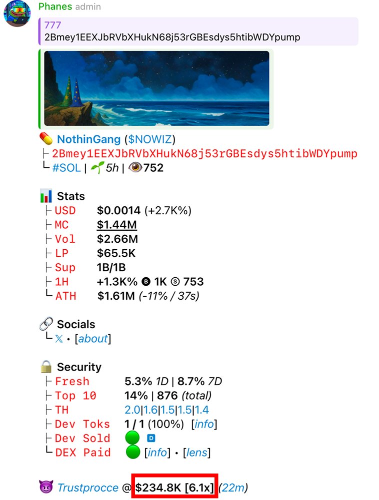 atmdotday's tweet image. In the ATM.DAY private chat, @Trustprocce dropped a clean call on $NOWIZ = 6X