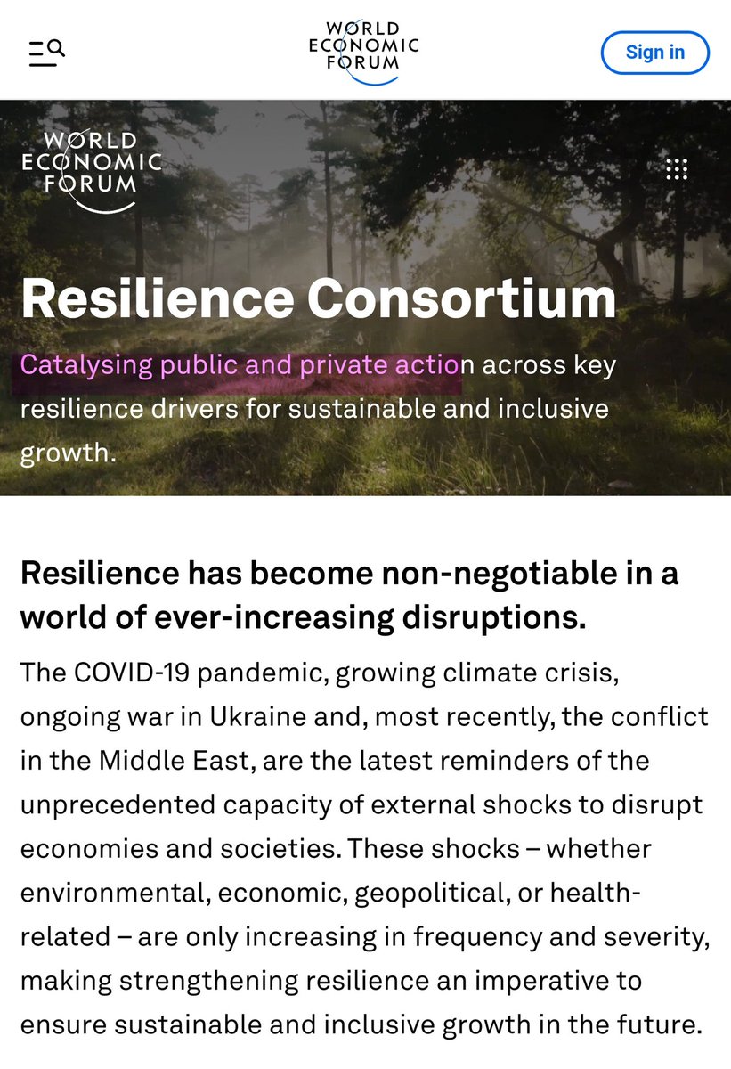 OracleFilmsUK's tweet image. Ah yes, &quot;resilience&quot;

More doublespeak.

Pre-packaged solutions to manufactured crises. 

All aligned with ESG and the SDGs.

Not being &quot;resilient&quot; by the standards of the Stakeholder Capitalism brigade will leave you flagged as an insurance risk.

Control dressed in platitude.