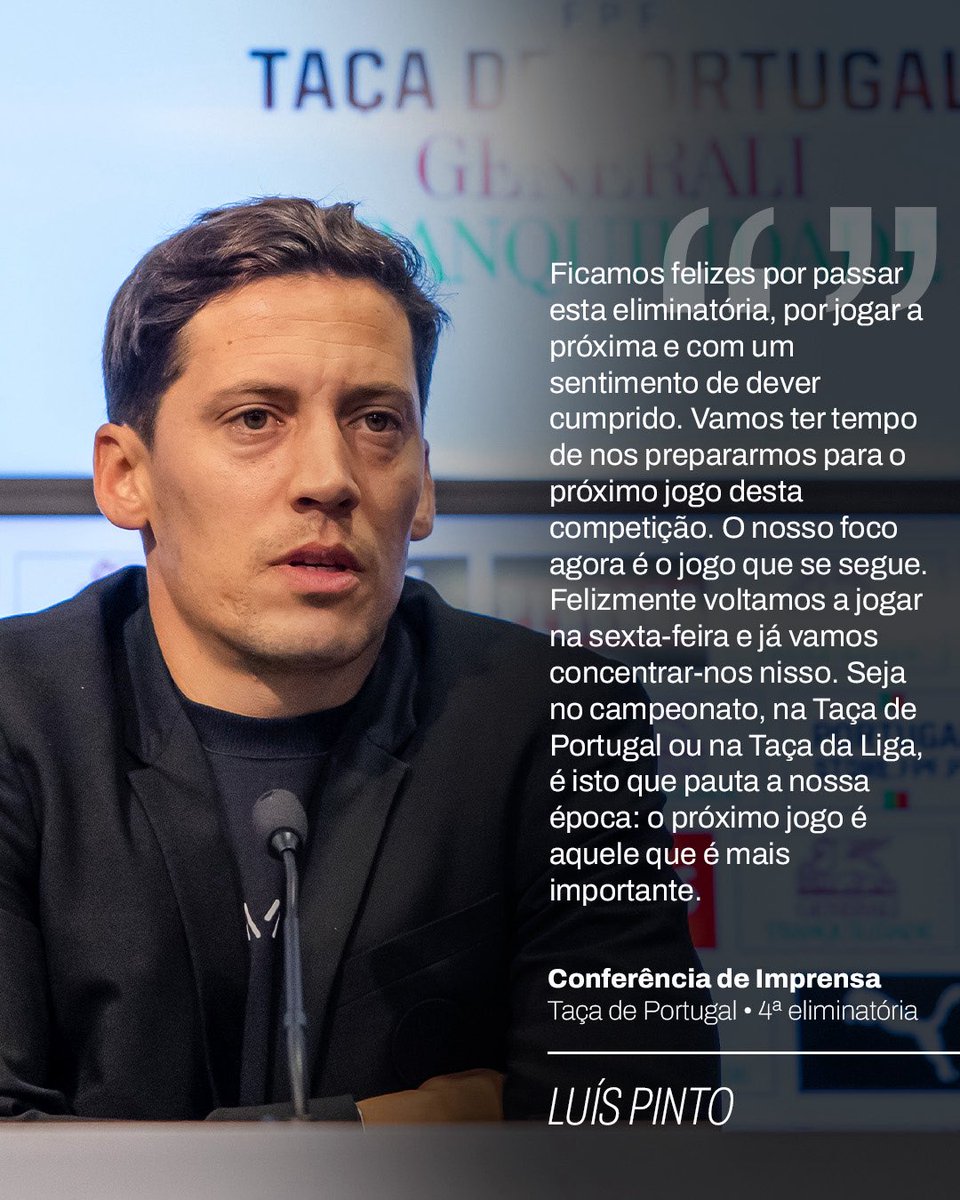 VitoriaSC1922's tweet image. 💬 As palavras de Luís Pinto depois do triunfo na #TaçaDePortugal 

#UnidosPeloVitória • #VSCMFC