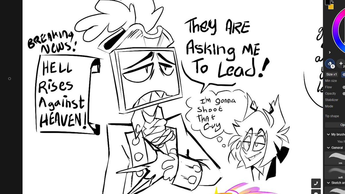 I DREW THIS IN THE HELLBENT CON MAGMA MONTHS AGO, ISN'T THIS JUST SEASON TWO LMAO
#HAzbinHotel #Vox