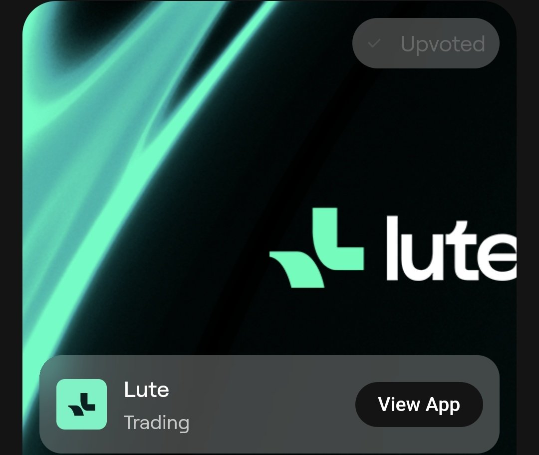 DORLARPOH29's tweet image. GN CT but not before giving credit where it is due. 

@lute is quietly becoming the app traders check even when they are done trading for the day. There is something about the way it blends your network into your workflow that makes it feel less like a tool and more like a place…