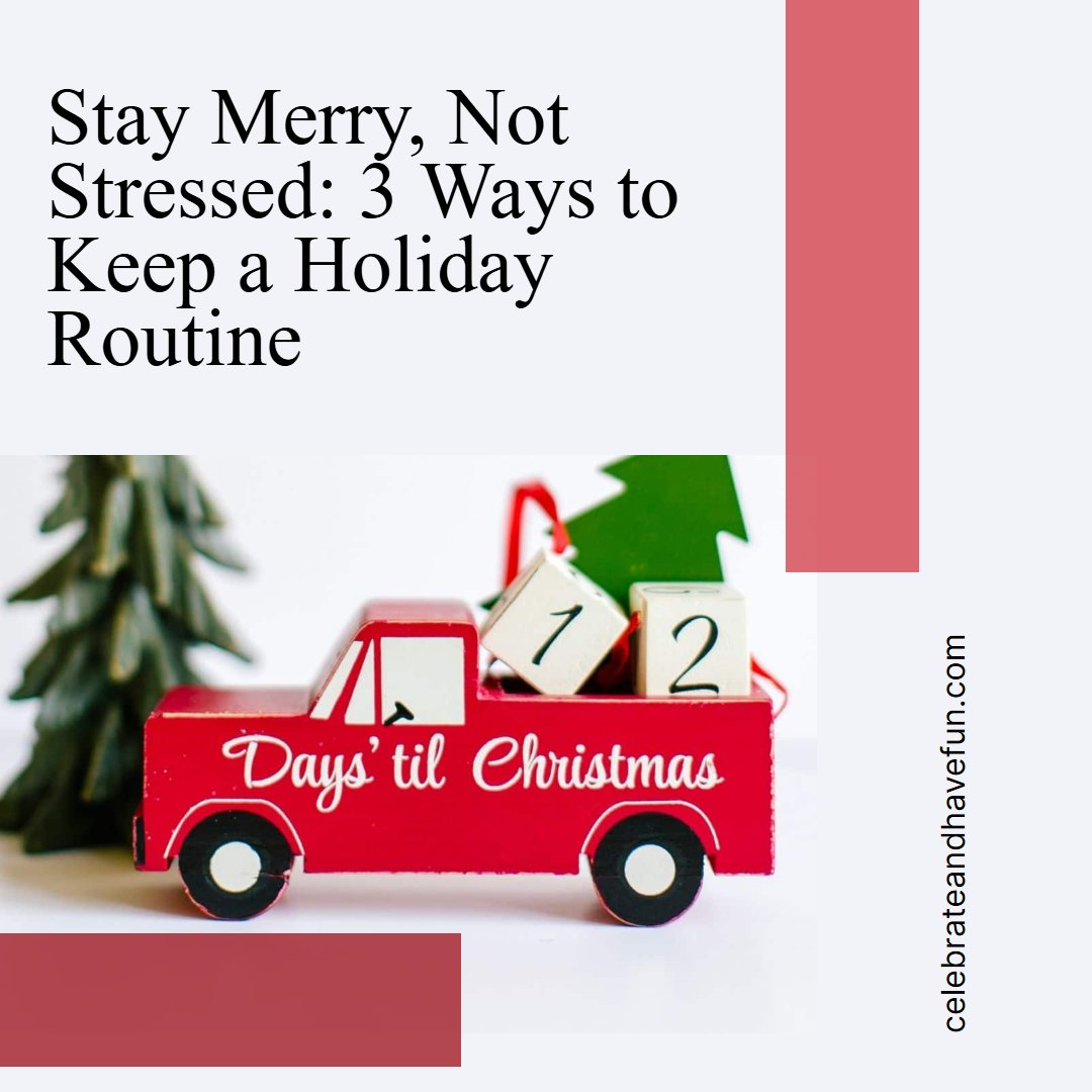 celebratehavfun's tweet image. celebrateandhavefun.com/organizing-you…
Keep the joy and ditch the chaos! Discover 3 steps to maintaining a routine during the holidays to avoid overwhelm and keep your Christmas magical. #HolidayHacks #StayOrganized #ChristmasWellness
