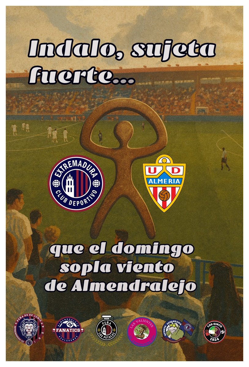 Almendralejo empuja, el CD Extremadura responde.
Vamoooosss equipo!!❤️💙