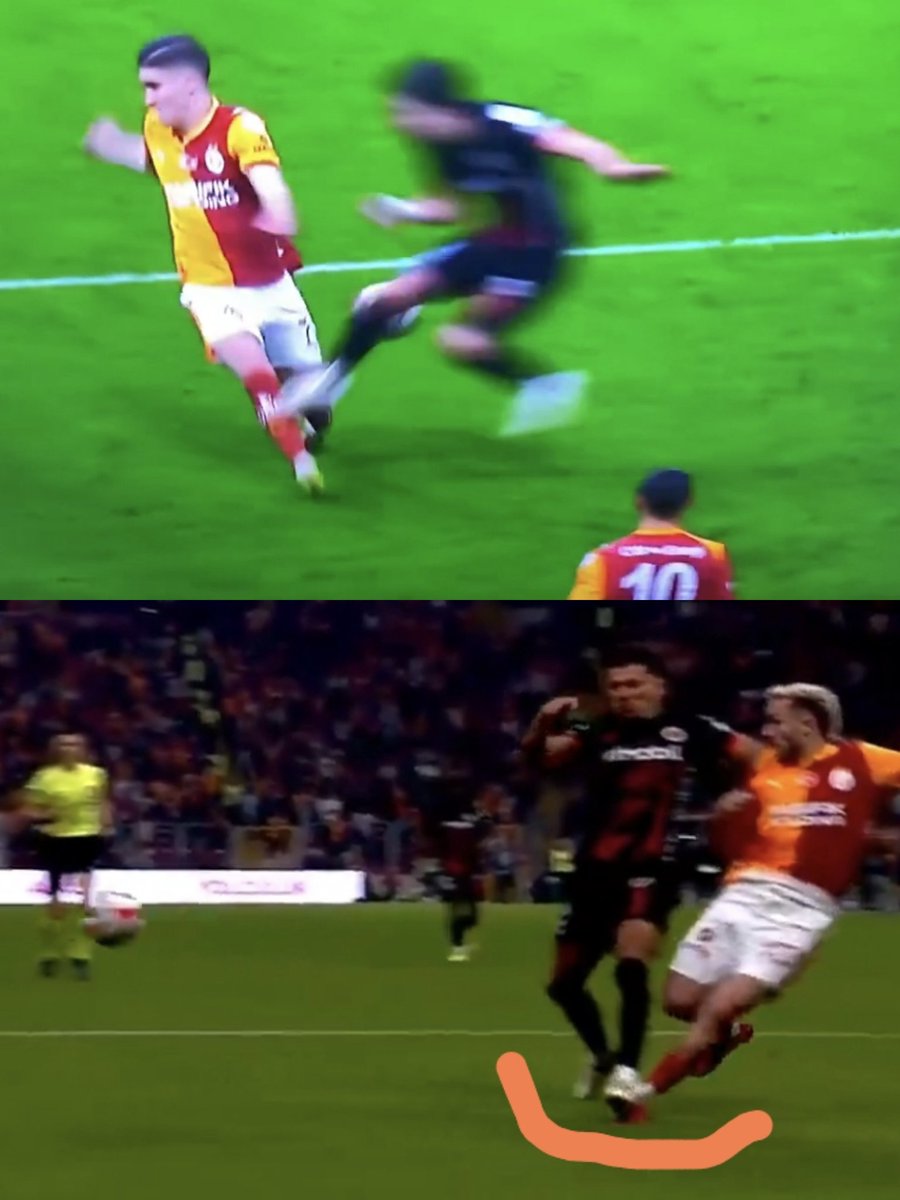 YAPI İş başında Galatasaray doğranıyor
Barış Alper Yılmaz pozisyonunda penaltı
Sallai pozisyonunda bırakın Kırmızı kart vermeyi faul dahi verilmiyorsa kime neyi anlatıyorsunuz... <a href="/TFF_Org/">TFF</a>