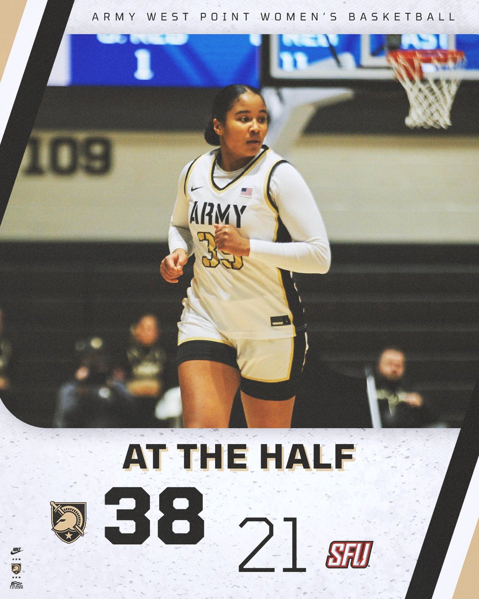 ArmyWP_WBB's tweet image. At the half! 

#GoArmy | #SetTheTone