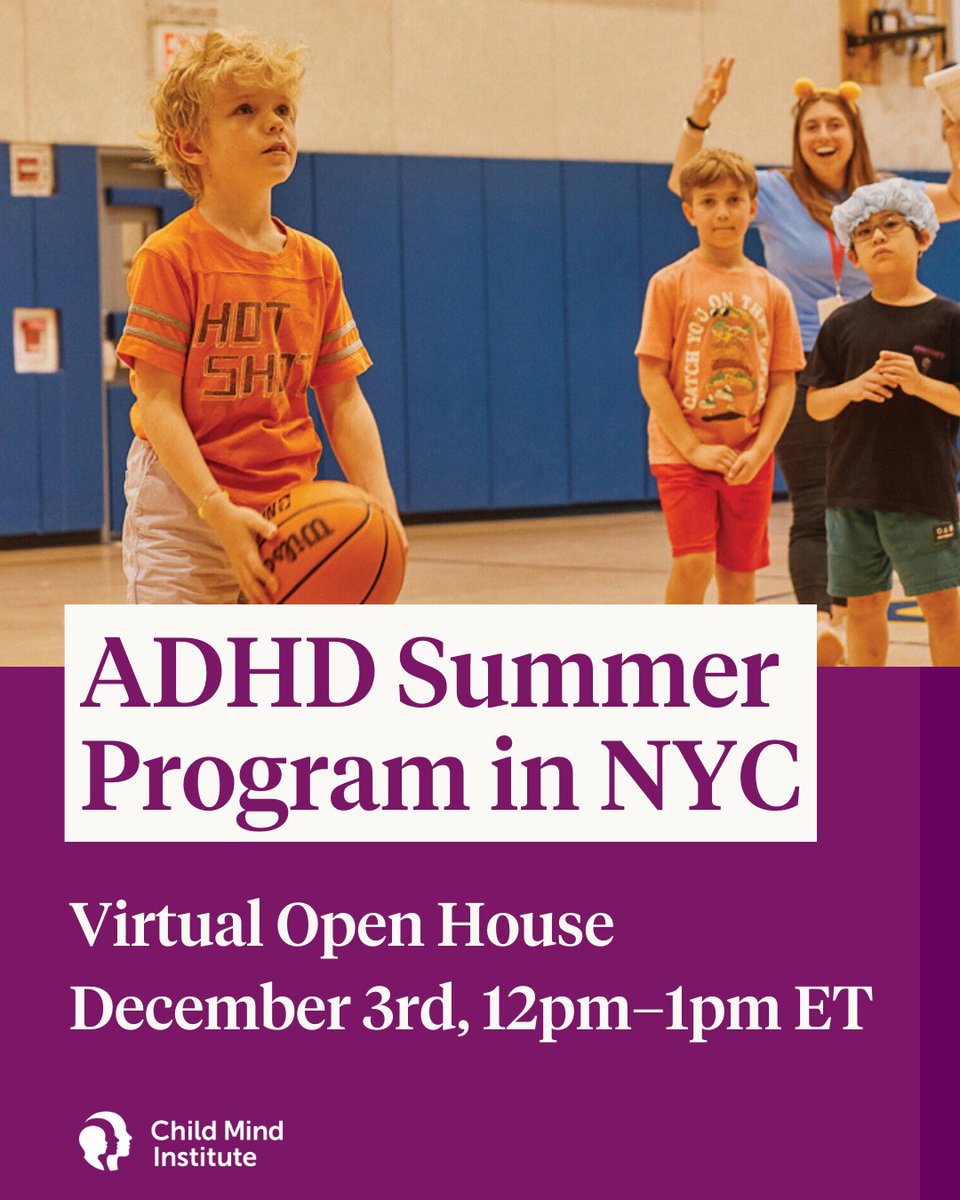 ChildMindCare's tweet image. Our ADHD Summer Program is a four-week summer program for children ages 5-10 with ADHD. Kids participating in this program will receive a high level of support and counselor expertise as they work on developing positive peer relationships, improving emotional regulation, and more
