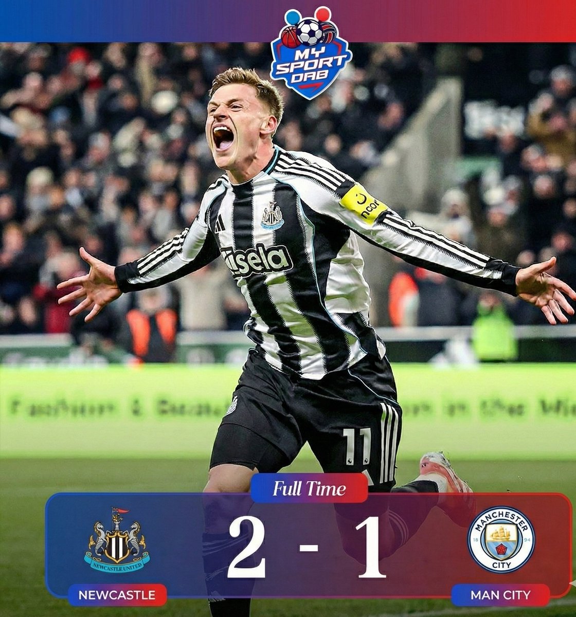 FT: Newcastle United 2 vs Manchester City 1
#NEWMCI