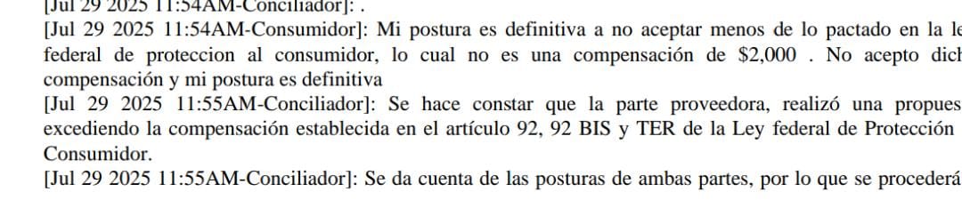 EuniM95165's tweet photo. @RomeoHerna84543 @Profeco @WalmartMexico Que esperabas?
Mira lo que a mí me contesto el conciliador !!
Que la propuesta de Walmart de $2000 excede la ley según el artículo 92 !!
Así o más #profecoVendido
Con estas acciones lo único que queda claro es la corrupción por parte de Profeco , se supone q está para defender! https://t.co/aQpBBbuWKt