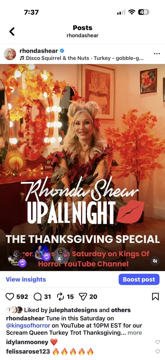 Countdown is on to Scream Queens Turkey Trot on <a href="/KingsofHorror/">Kings of Horror</a> on <a href="/YouTube/">YouTube</a> 10pm est. with stars <a href="/TiffanyShepis/">Tiffany Shepis-Tretta</a> <a href="/badtechno/">John Brennan aka Johnny Bubba</a> <a href="/TokyoCowboyYuki/">Yuki Nakamura</a> <a href="/MelHeflin/">Mel Heflin</a> <a href="/mattmaisto/">Matt Maestro</a> <a href="/KingsofHorror/">Kings of Horror</a> <a href="/TampaBayScreams/">Tampa Bay Screams Horror Convention</a> <a href="/HorrorNightsORL/">Halloween Horror Nights</a> <a href="/horrormuseum/">Hollywood Horror Museum</a>  
#showerscene #sexy #Comedy #funny <a href="/Joeygigglepants/">Joe Davison</a>
