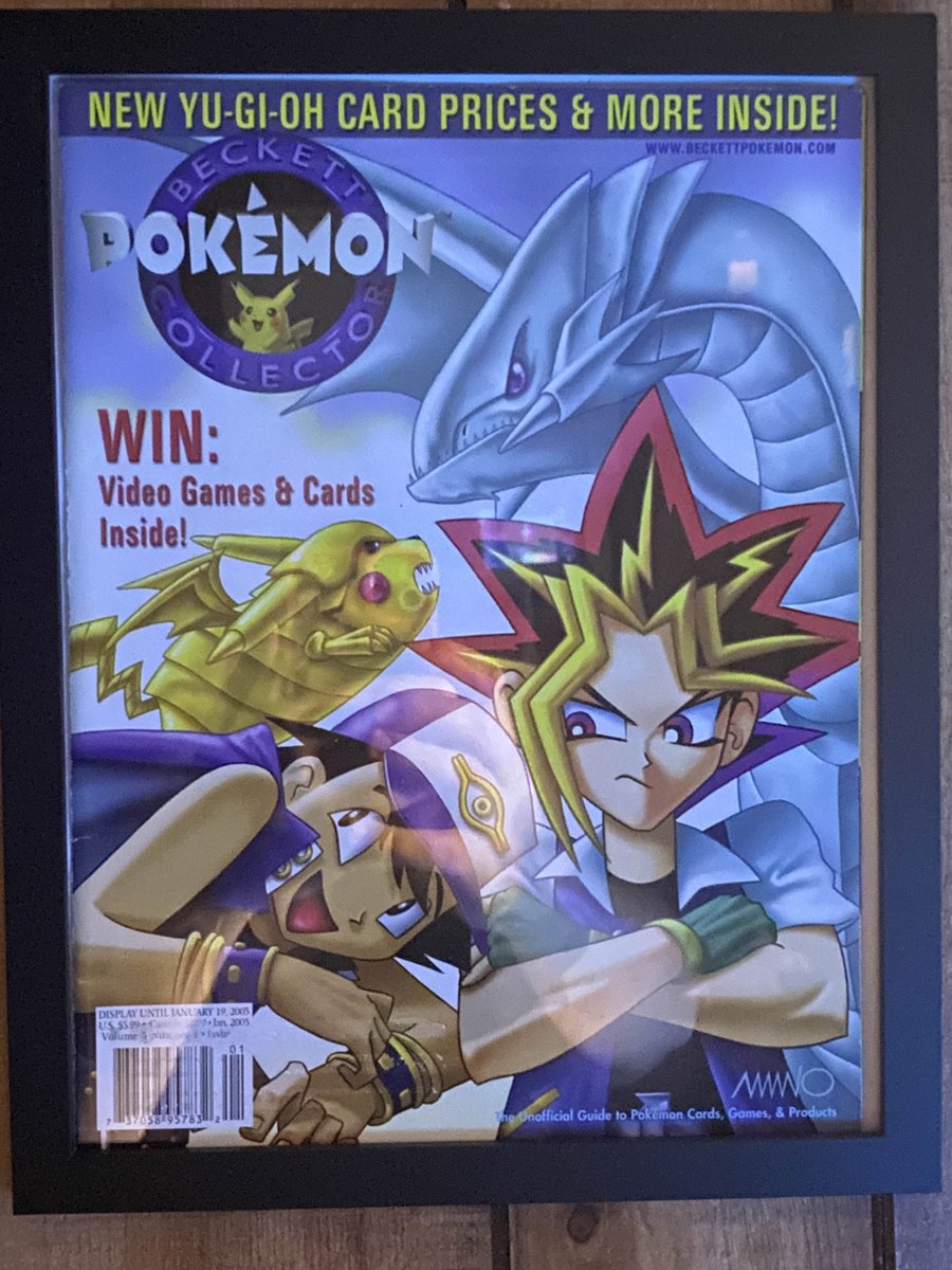 Having this old Beckett magazine framed over my desk is now so cathartic to  me. Gives it a completely new feeling/meaning #DEATHBATTLE