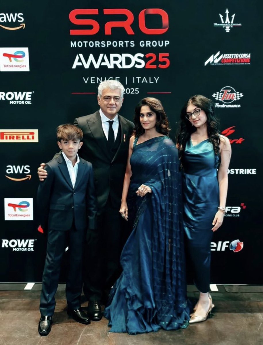 Thalafansml's tweet image. Breaking news: Actor &amp;amp; Racer Ajith Kumar have been awarded 

Gentleman Driver of the Year 2025 &quot;in honour of entrepreneur and racing driver, the late Philippe Charriol at Venice , Italy 🇮🇹 

#AjithKumar #AjithKumarRacing #AK64